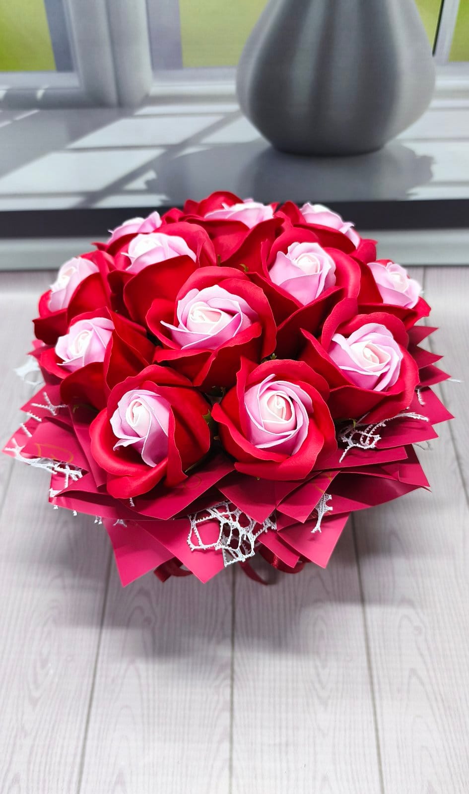 Flower box z kwiatów mydlanych