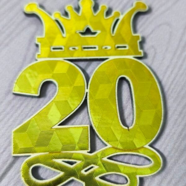 Topper 20 z koroną